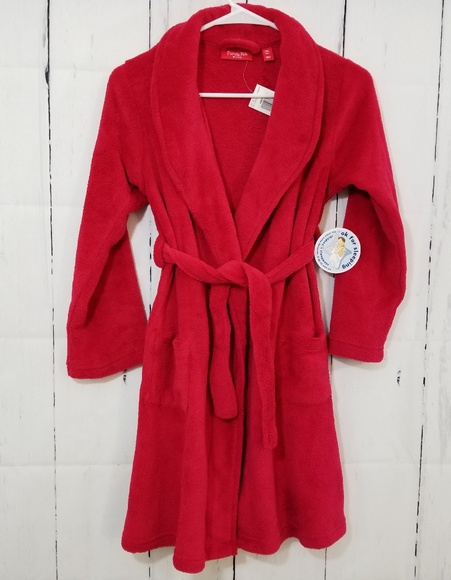 Macy's Other - Macys Candy Red robe with attached belt size 10/12